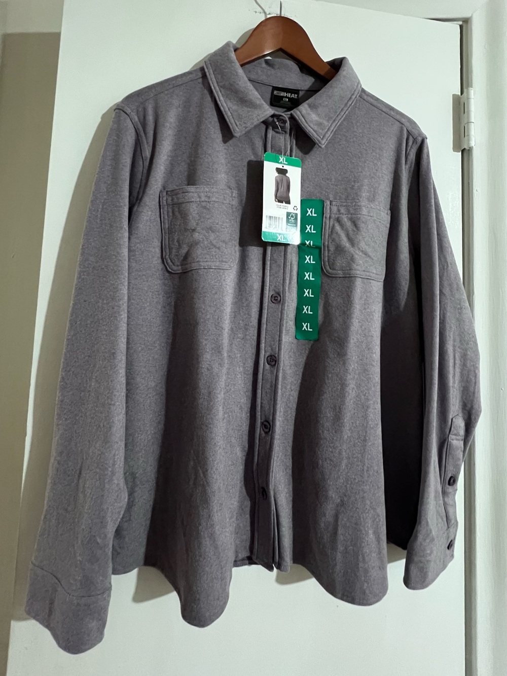 32 Degrees Women's Button-Down Shirt - Dusty Purple size XL - Picture 6 of 8